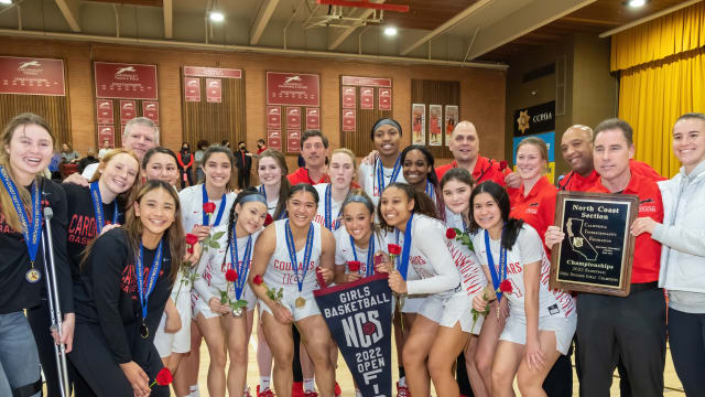 CIF North Coast Section Girls Open Division Championship February 25, 2022. San Ramon Valley vs Carondelet. Photo-Doug Stringer61